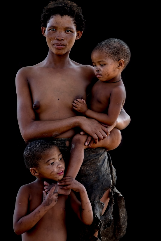 Bushmen Mother & Children